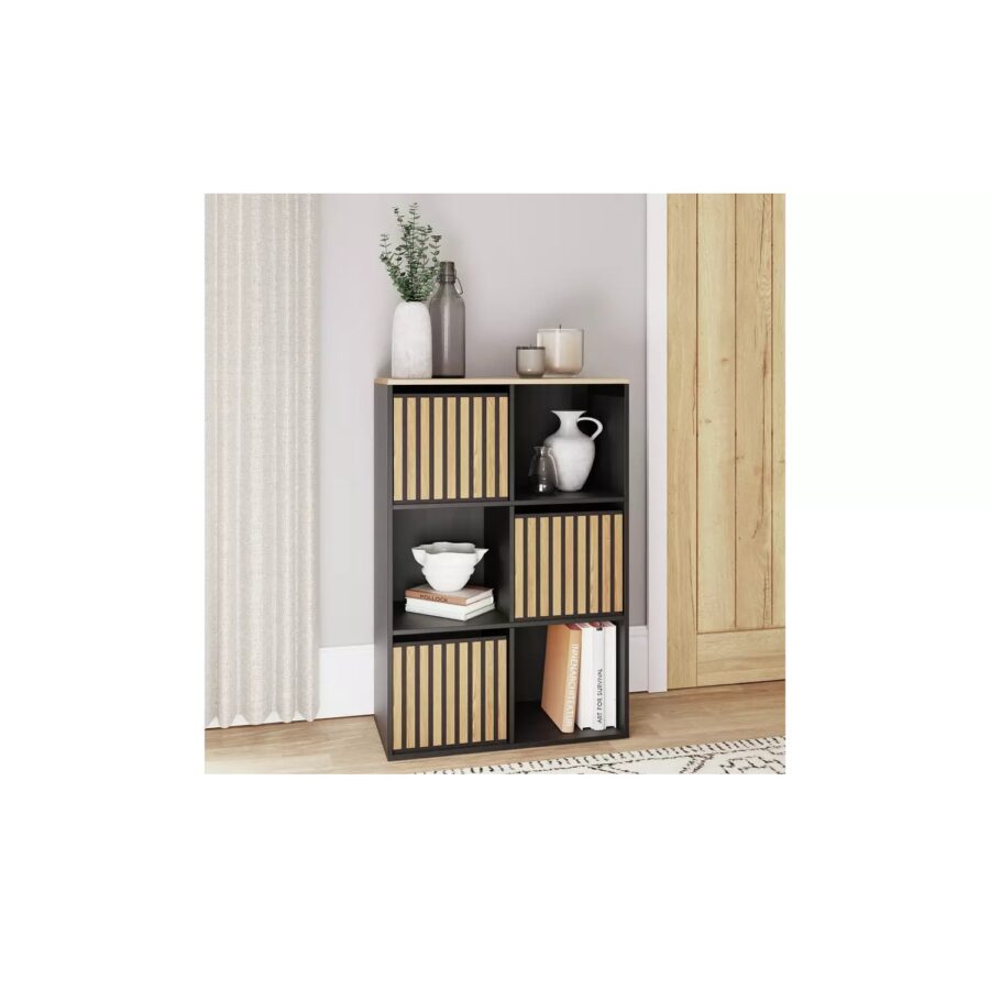 GFW Kube 2x3 Shelf Storage Cube Black Shelving System