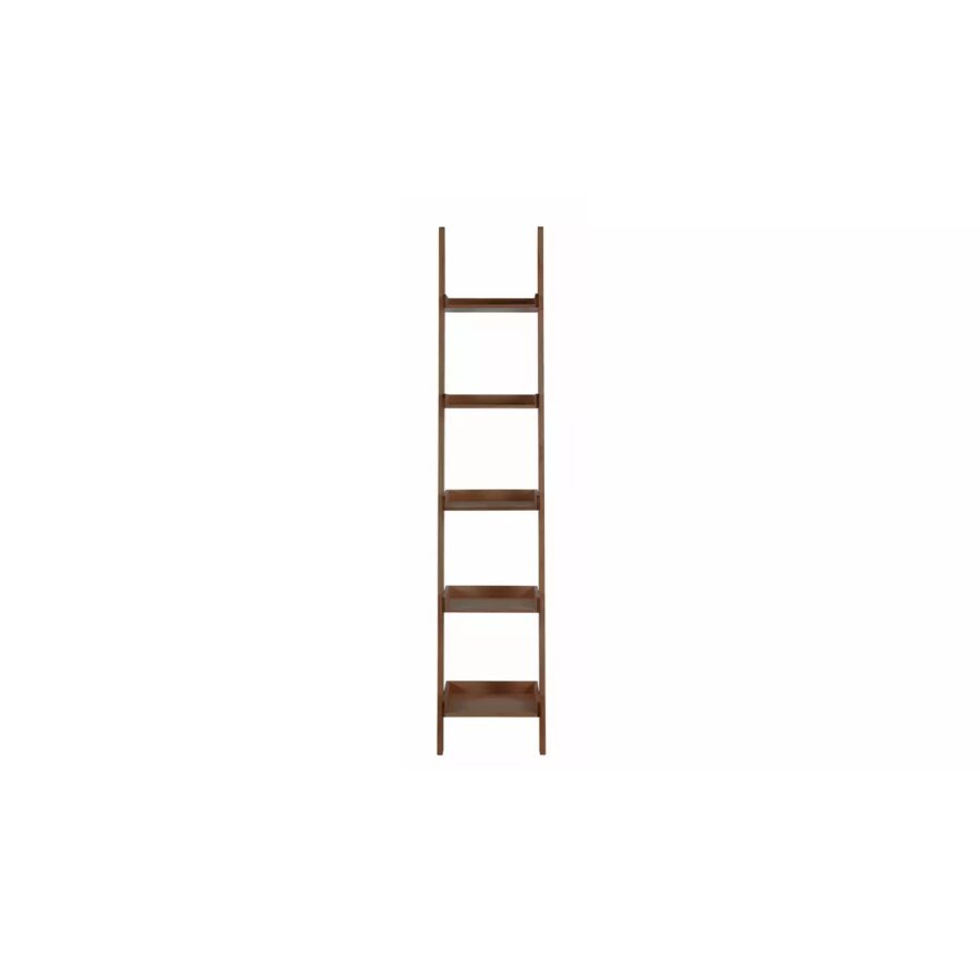 Habitat Jessie Tall Narrow Ladder Walnut Book Shelf 181cm