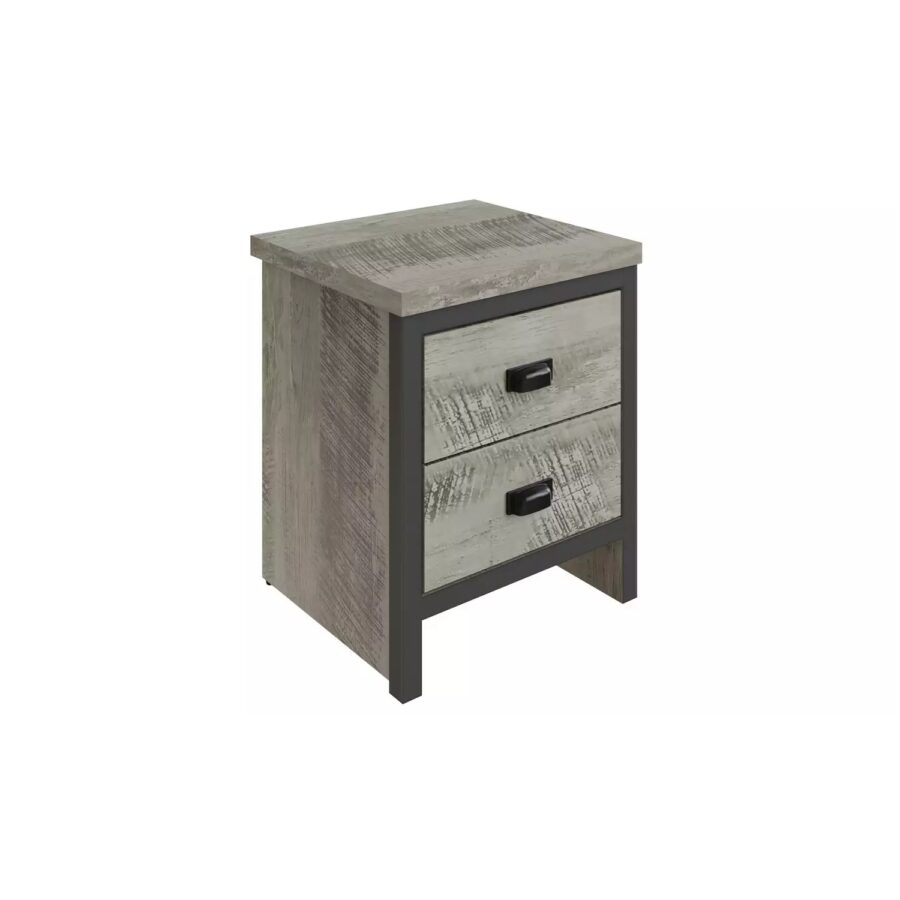 GFW Boston Wood Effect 2 Bedside Table