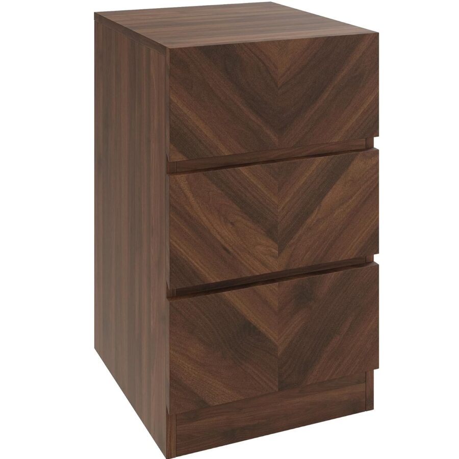 GFW Taranto Walnut Bedside Table 35x39.8cm