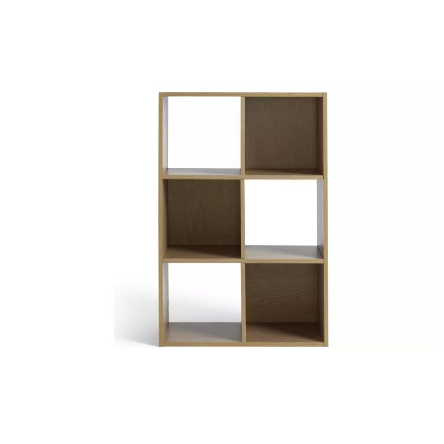 Argos Home Squares 6 Cube Oak Book Shelf 91cm